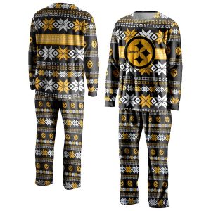 FOCO Pittsburgh Steelers Black Ugly Pajama Set