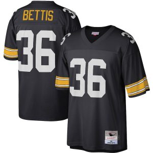 Mitchell & Ness Jerome Bettis Pittsburgh Steelers Black Legacy Replica Jersey