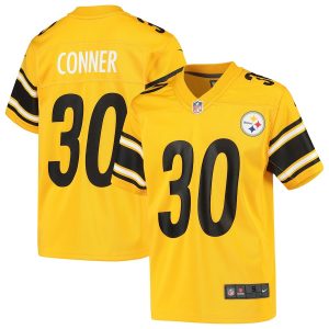 Nike James Conner Pittsburgh Steelers Youth Gold Inverted Game Jersey