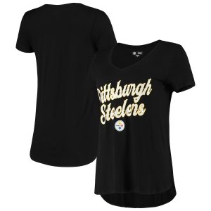 Pittsburgh Steelers New Era Women’s V-Neck T-Shirt