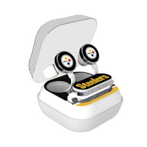 Pittsburgh Steelers Stripe Design Wireless Earbuds