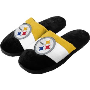 Pittsburgh Steelers Youth Team Colorblock Slide Slippers