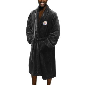 The Northwest Company Pittsburgh Steelers Black Silk Touch Robe